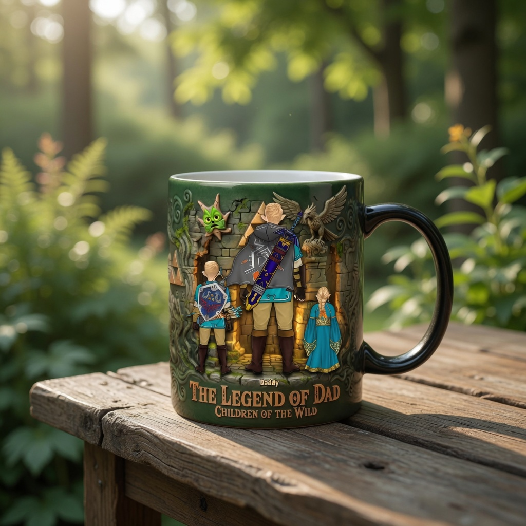 Personalized Color Changing Mug The Legend of Dad Gift for Him