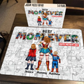 Personalized Best Mom Ever Puzzle Custom Family Gift for Mom