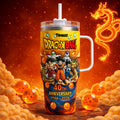 Personalized Dragon Ball 40th Anniversary Tumbler Cup Gift for Movie Fans