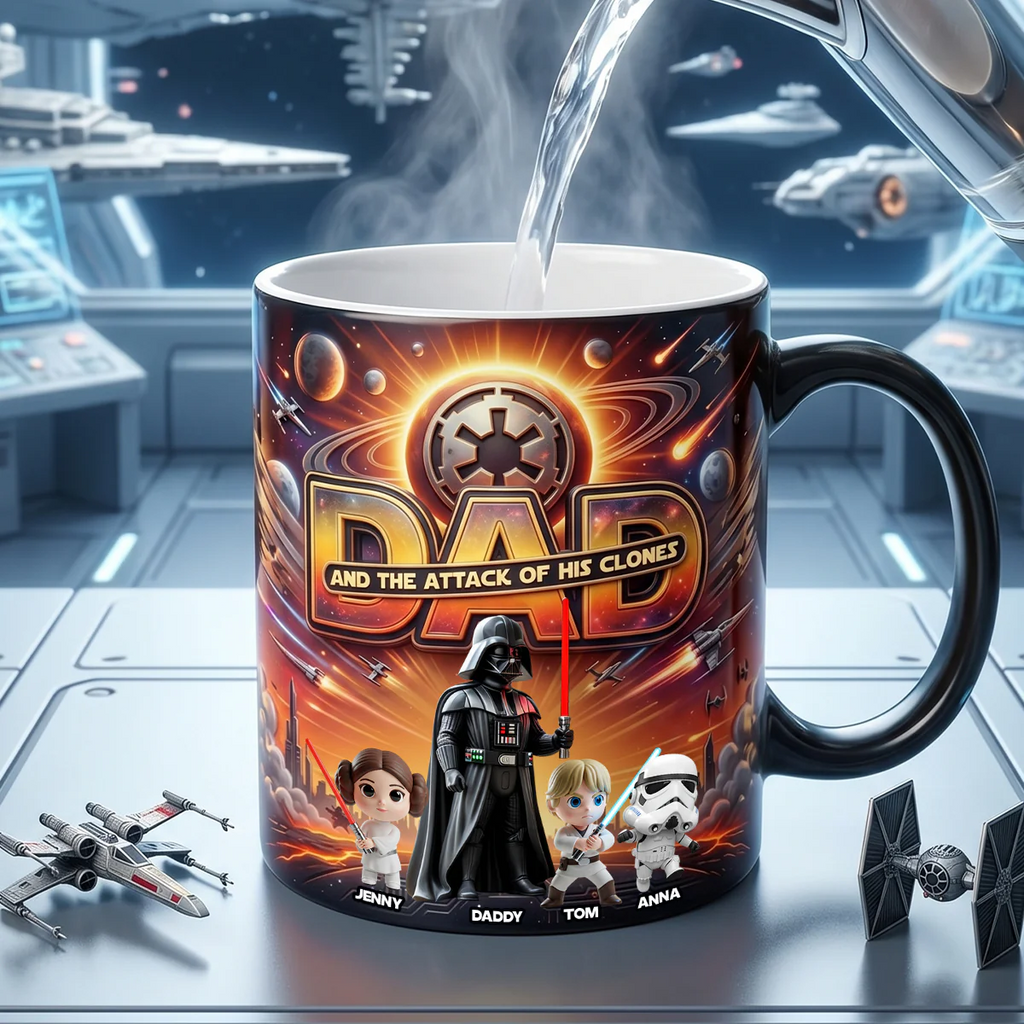 Personalized Color Changing Mug for Dad - Custom Message Gift