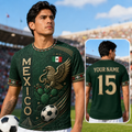 Personalized Mexico Soccer Jersey Custom Name Gift for Football Fans