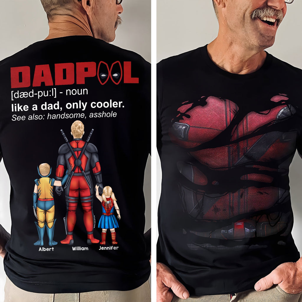 Personalized Dadpool T-shirt Funny Gift for Dad | Father's Day
