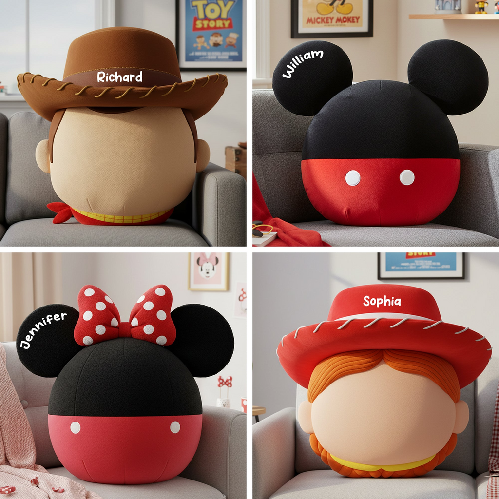 Personalized Movie Character Pillow Custom Shape Gift for Kids