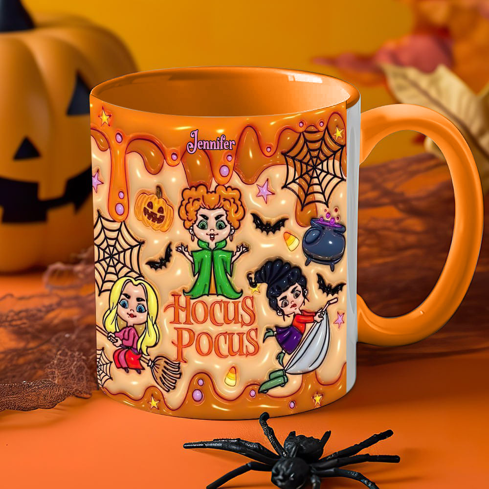 Personalized Hocus Pocus Mug with 3D Effect for Halloween Gift
