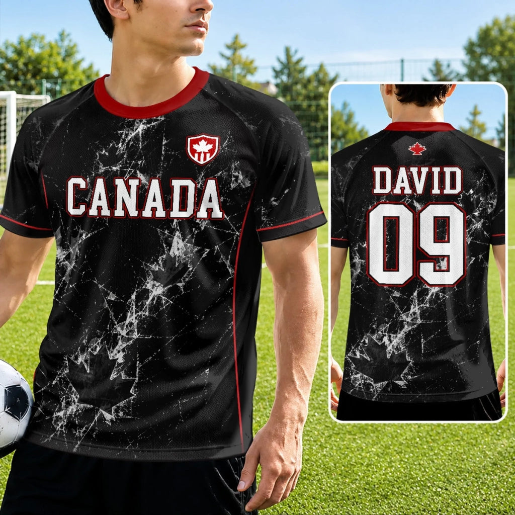 Personalized Canada Soccer Jersey Custom Name Gift for Football Lovers