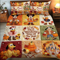 Personalized Disney-Themed Quilt Bedding Set Custom Name Gift for Her Quilted Bedding Set GradoCreations