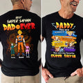 Personalized Super Saiyan Dad Shirt Custom Name Gift for Father's Day Cotton Apparel GradoCreations