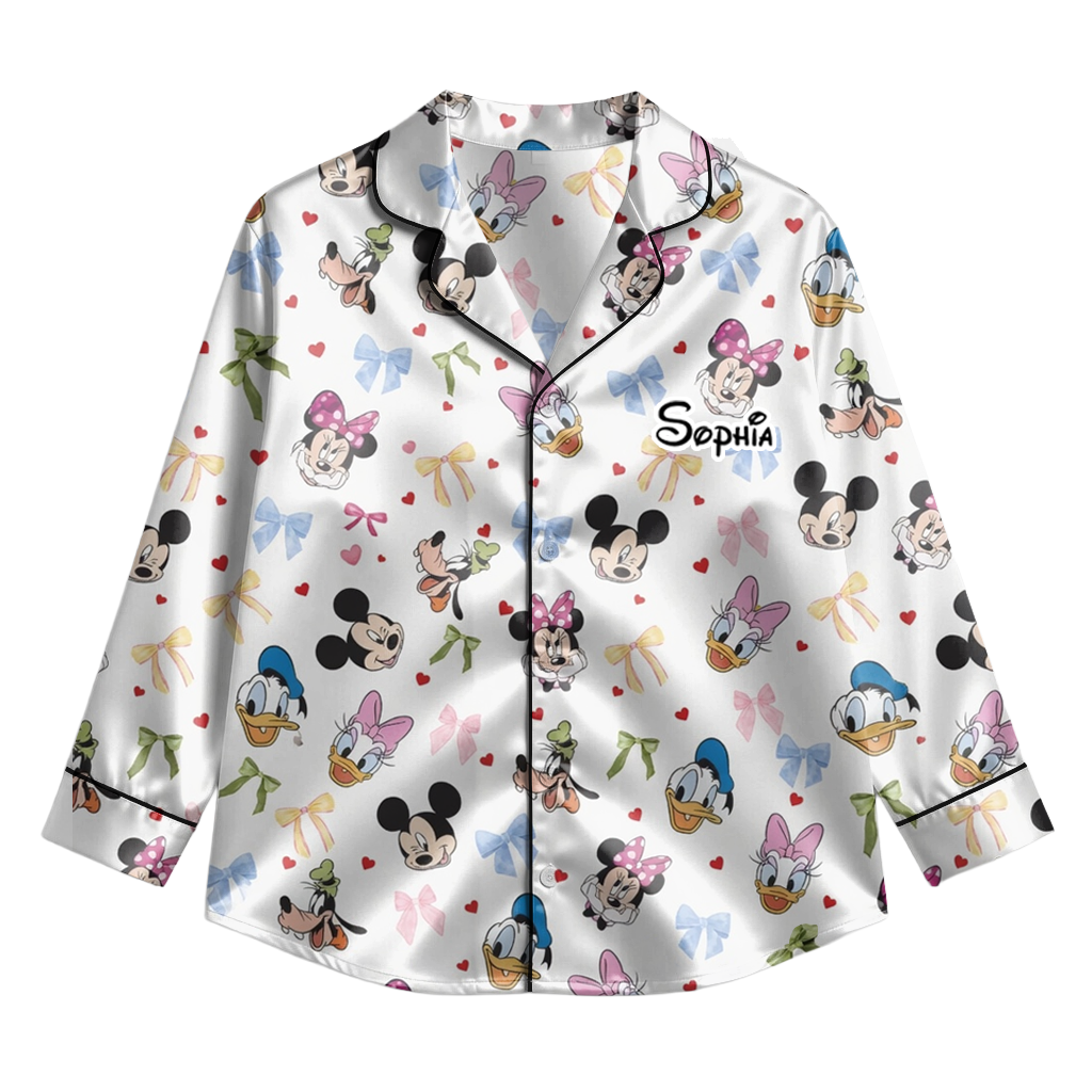 Personalized Pajama Set for Her with Magic Mouse Design | Gift for Movie Fans