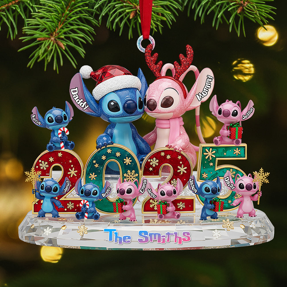 Personalized Acrylic Family Ornament Christmas Gift 2025 Ornament GradoCreations