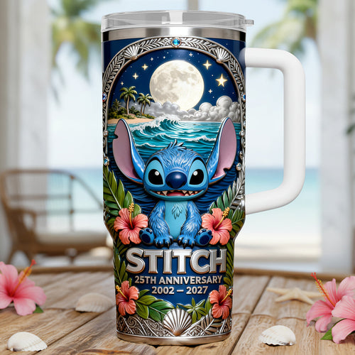 Personalized 25th Anniversary Tumbler with Straw - Gift for Movie Fans Tumbler GradoCreations
