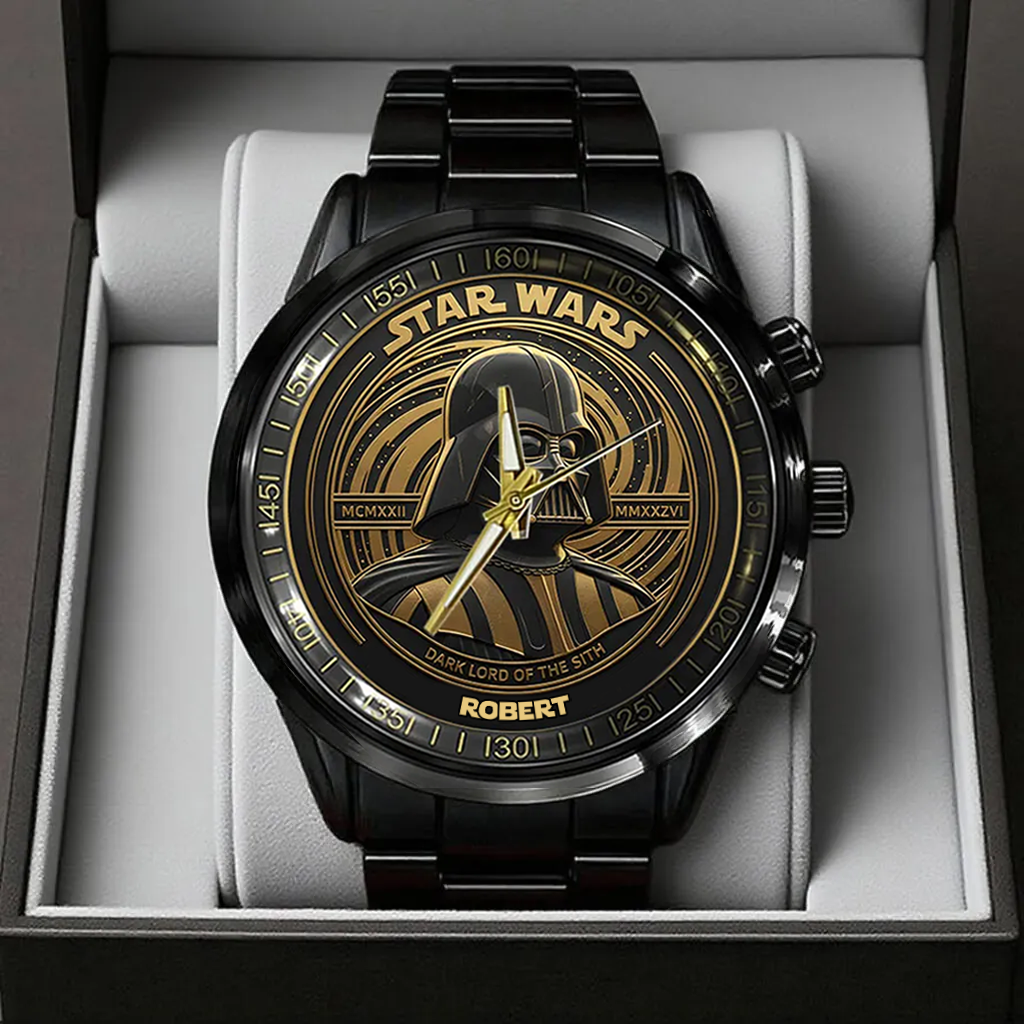 Personalized Star Wars Dark Lord Watch Custom Name Gift for Him