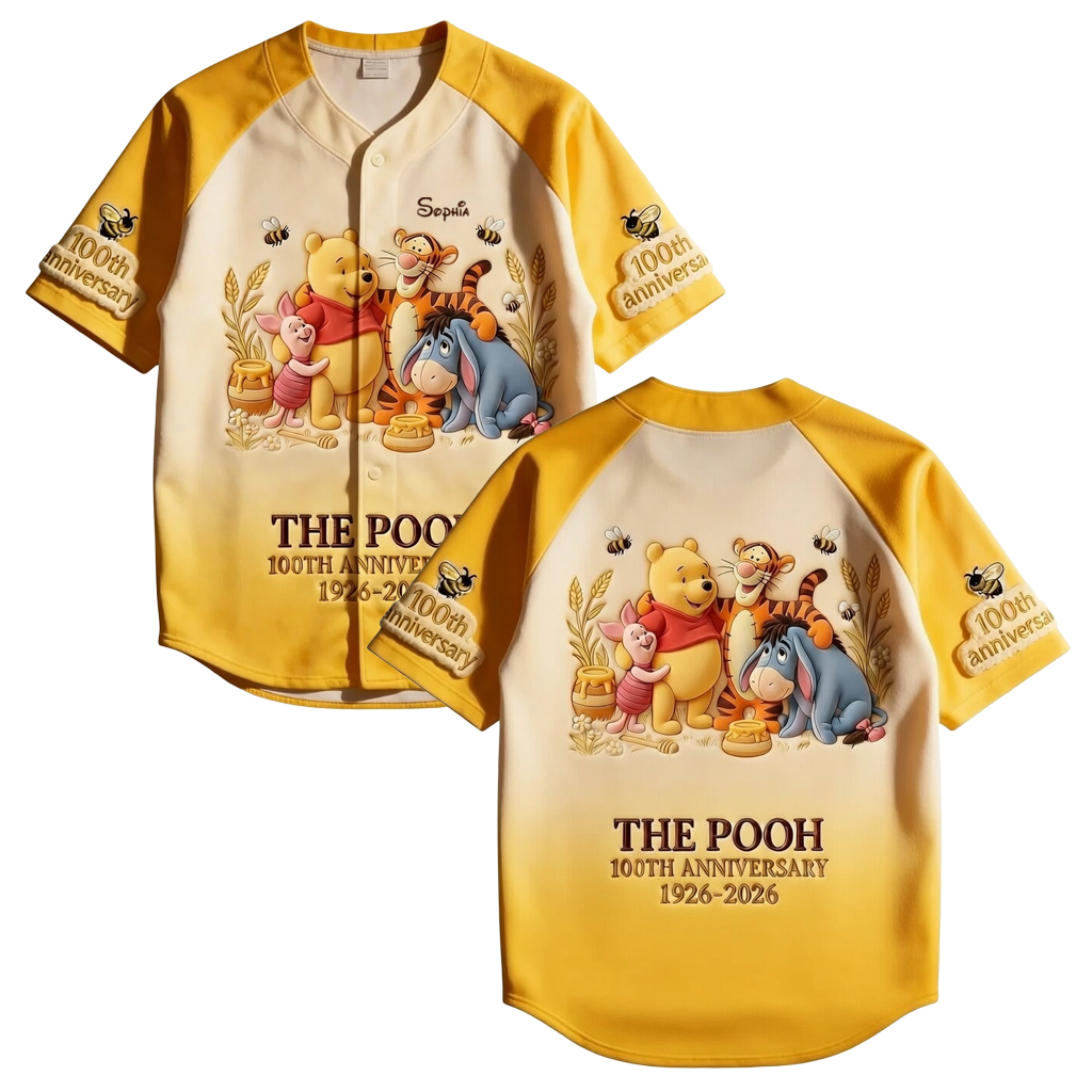 Personalized 100th Anniversary Baseball Jersey for Kids & Adults - Movie Fan Gift