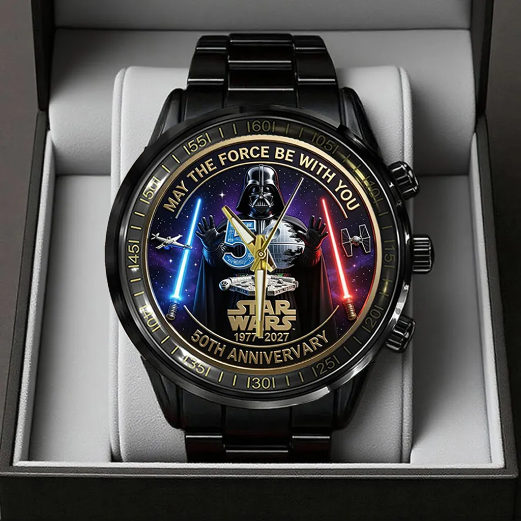 Personalized Star Wars Watch May The Force Be With You Gift for Anniversary