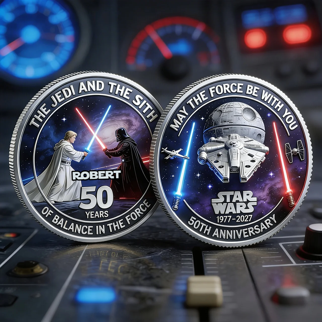 Personalized Star Wars Commemorative Coin Gift for Movie Fans