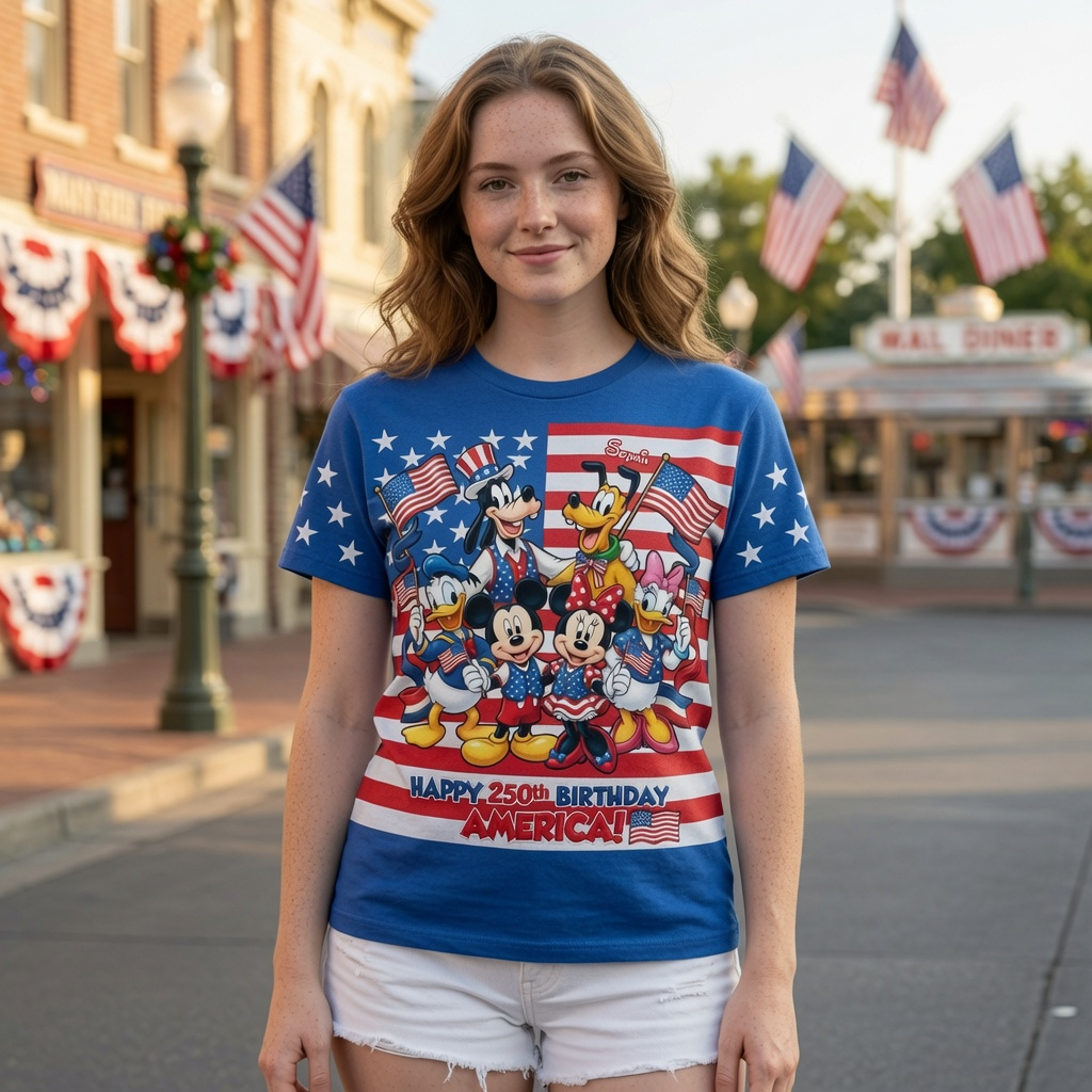 Personalized Mickey Mouse Independence Day Shirt | USA 250th Anniversary Gift