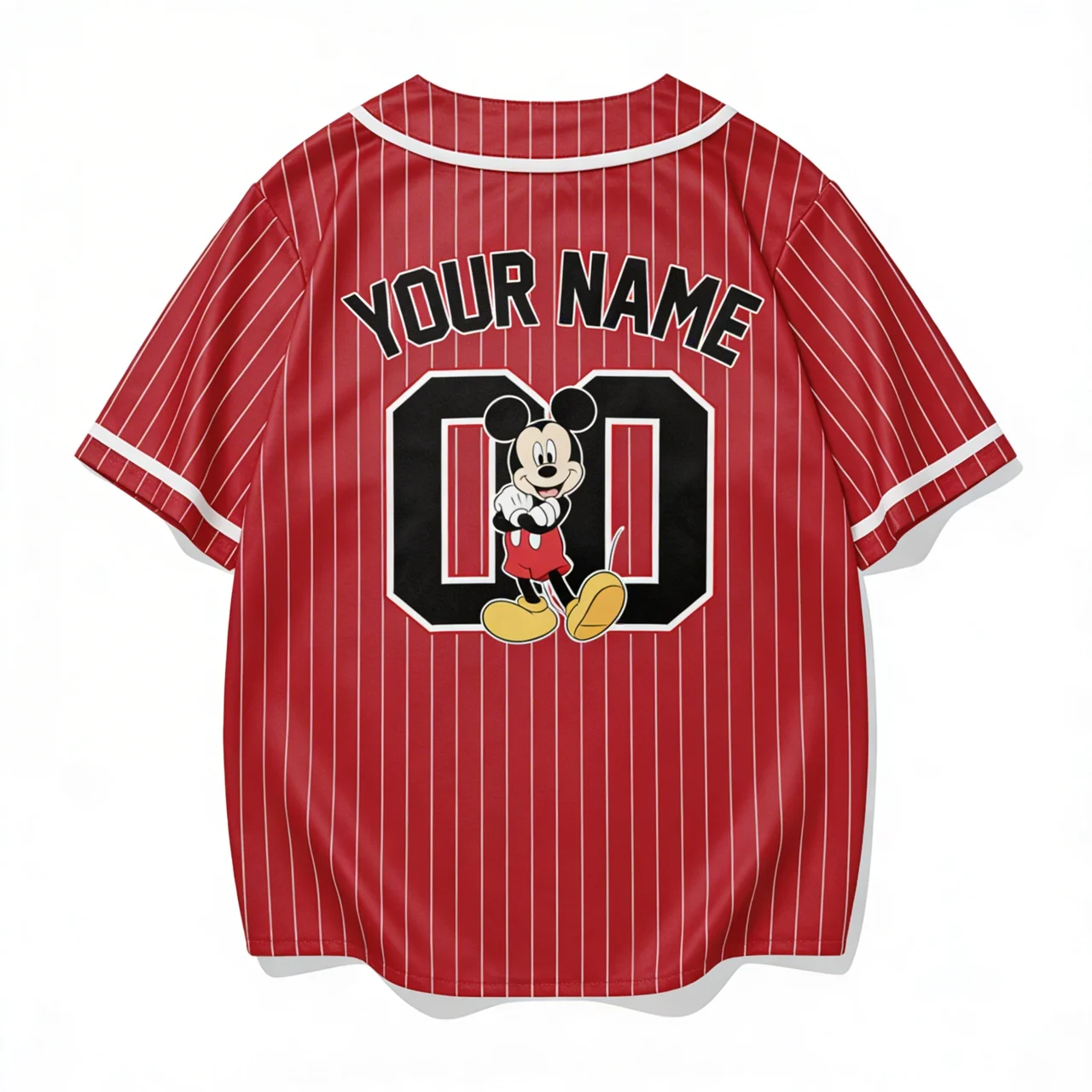 Personalized Mickey Mouse Baseball Jersey Custom Name Gift for Movie Fans