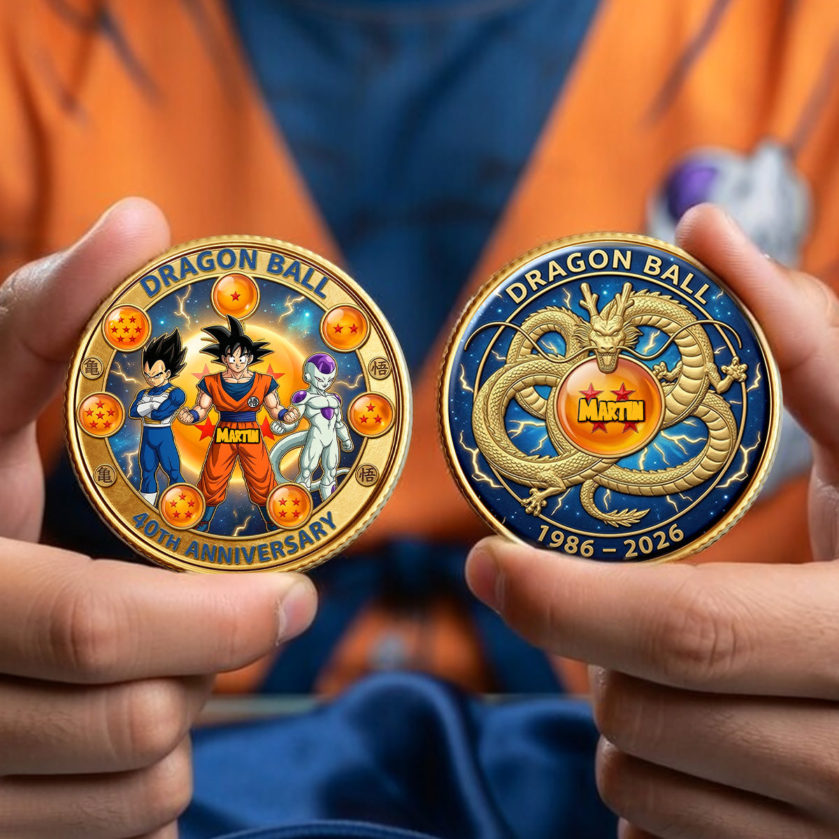 Personalized Dragon Ball 40th Anniversary Commemorative Coin Gift for Movie Fans