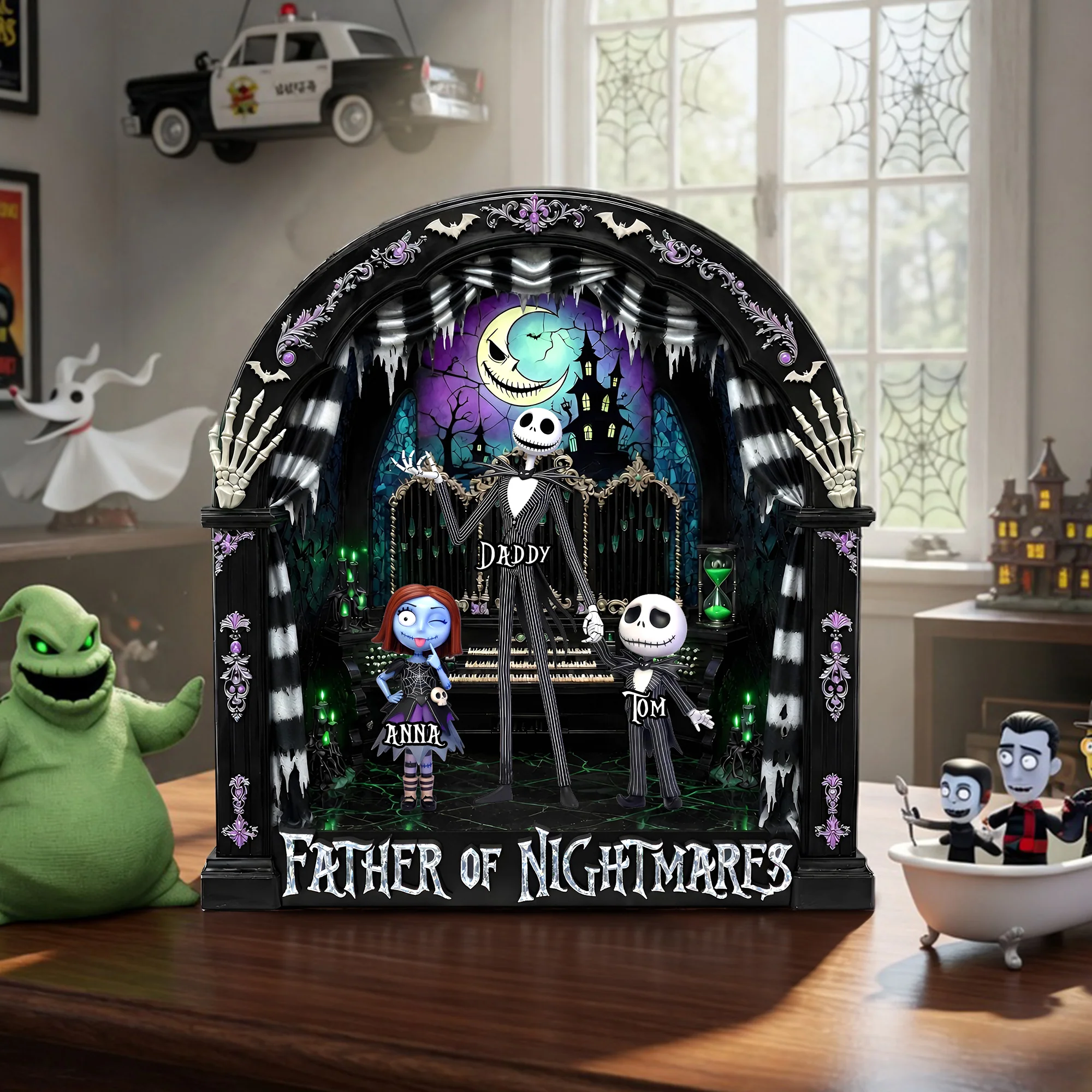Personalized Acrylic Plaque Father of Nightmares Gift for Dad
