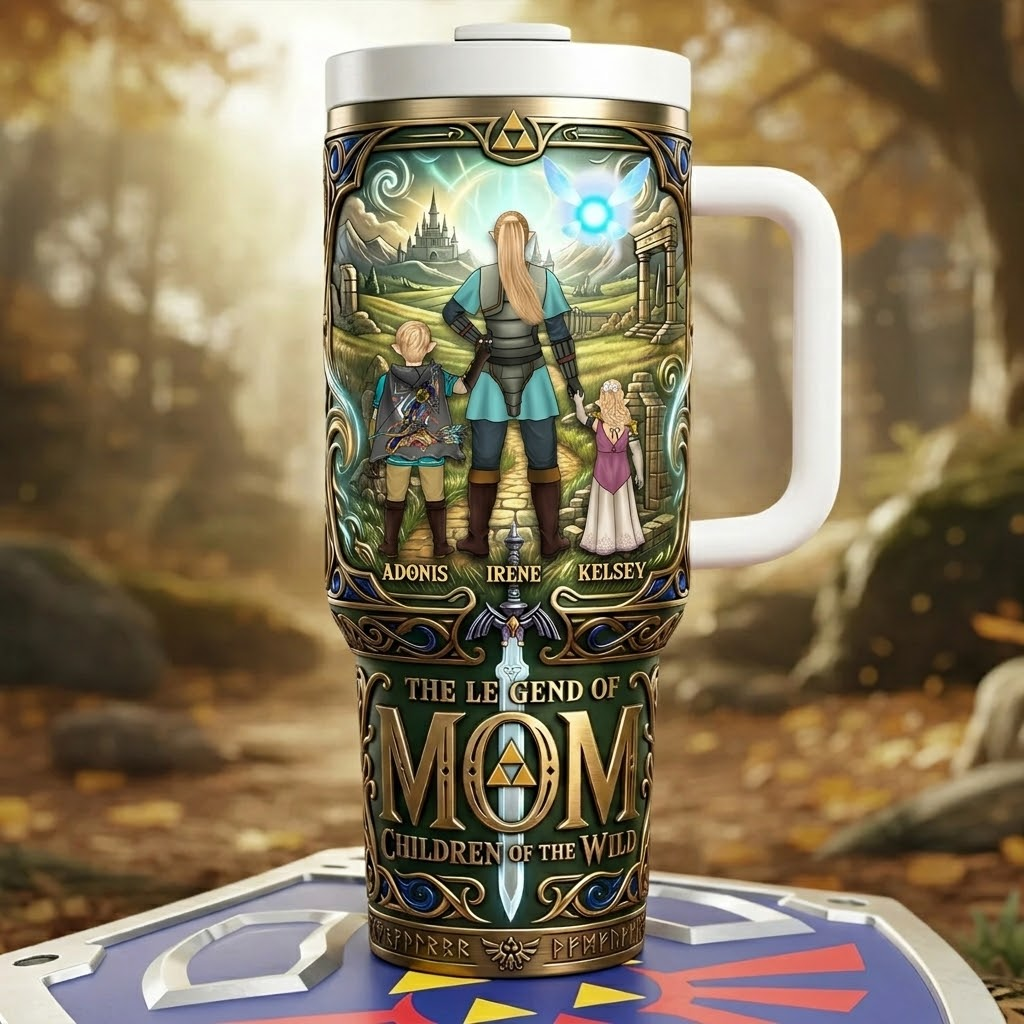 Personalized Fantasy Adventure Tumbler Gift for Mom - 40 oz
