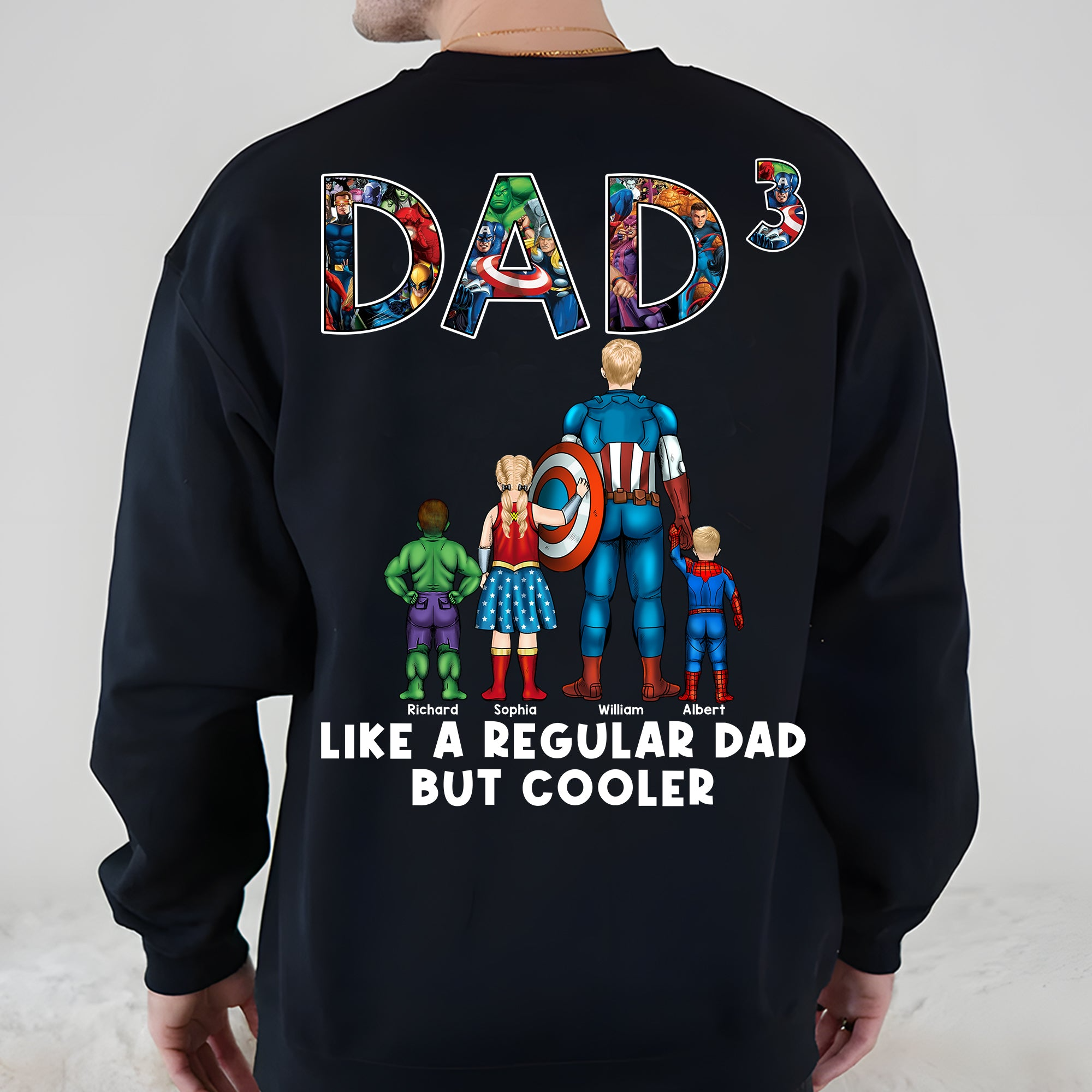 Personalized Funny Superhero T-Shirt for Dad | Father's Day Gift