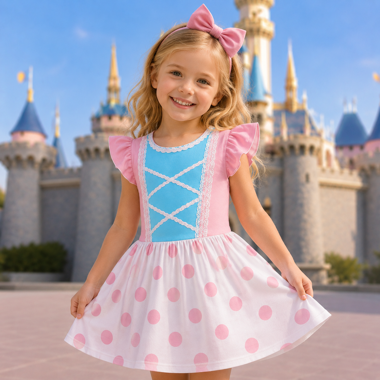 Personalized Kids Shepherd Girl Dress Costume for Halloween Kid Dress GradoCreations