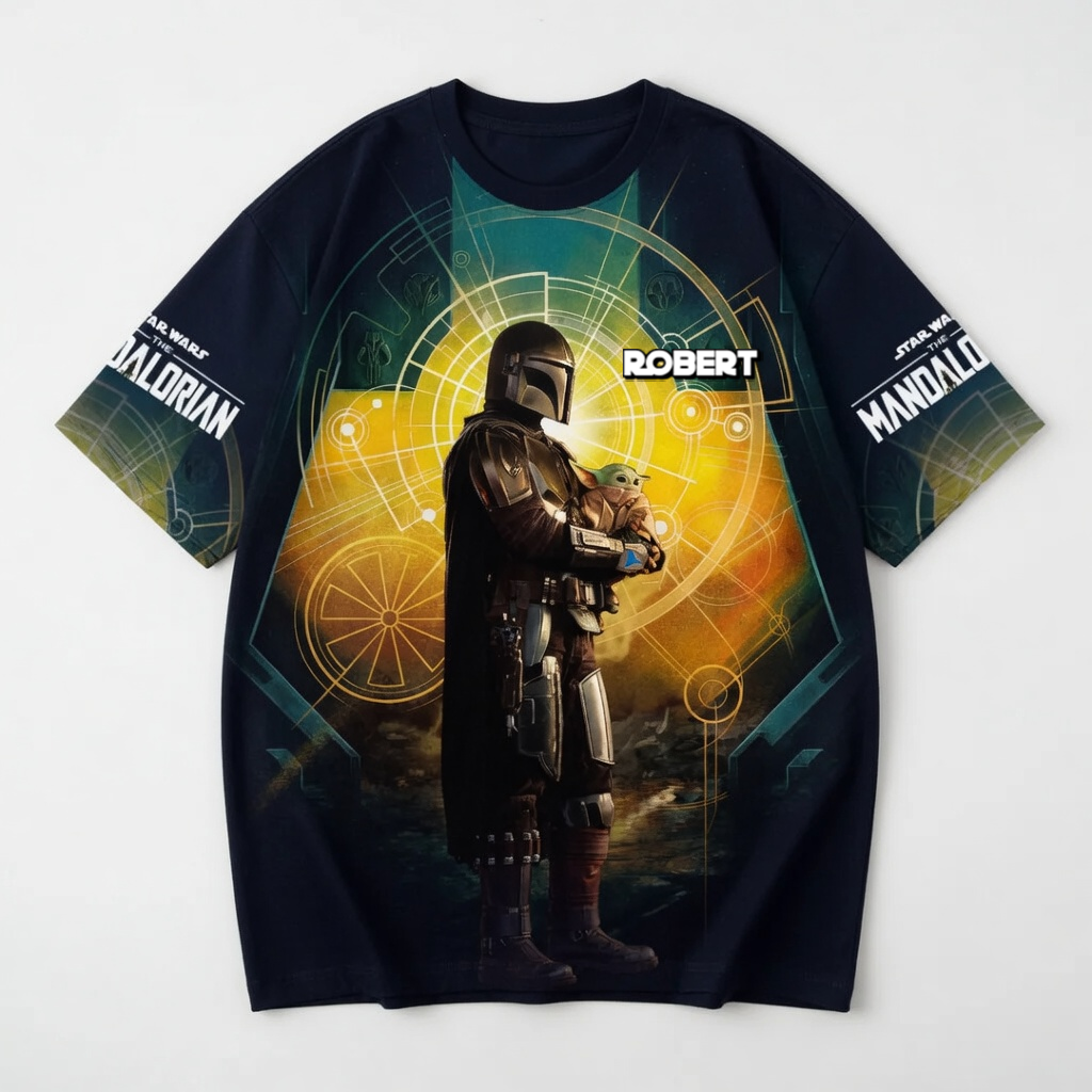 Personalized Star Wars Mandalorian All Over Shirt Gift for Fans