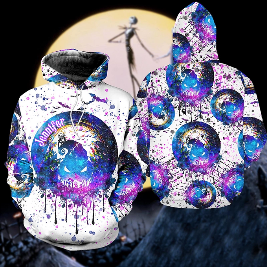 Personalized Purple Spooky Boogie Man Hoodie & Leggings Set for Halloween