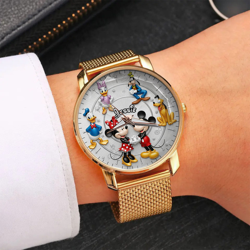 Personalized Women's Hand Watch with Custom Charms for Movie Fans Gift for Her