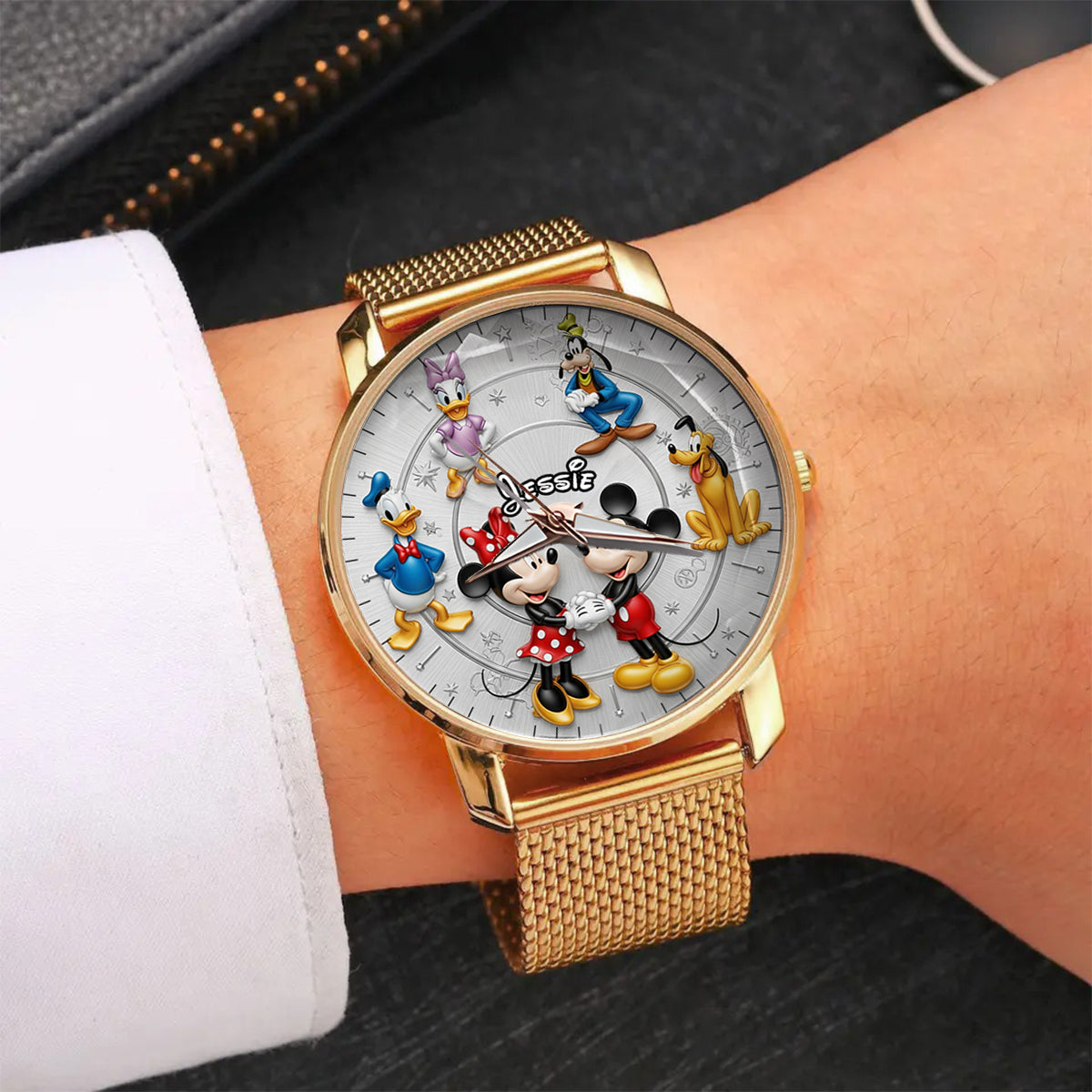 Personalized Women's Hand Watch with Custom Charms for Movie Fans Gift for Her