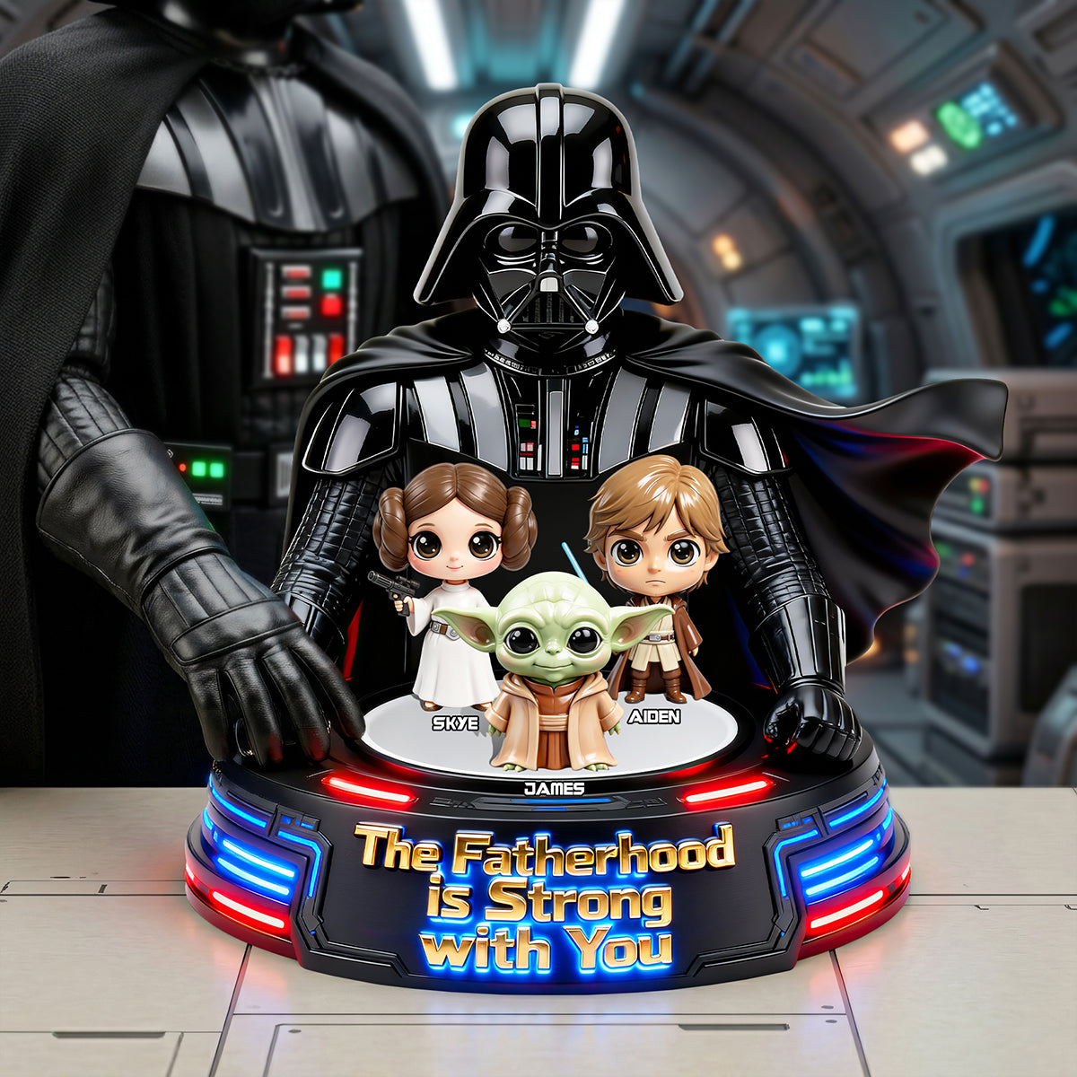 Personalized Acrylic Plaque Gift for Dad - Star Wars Theme
