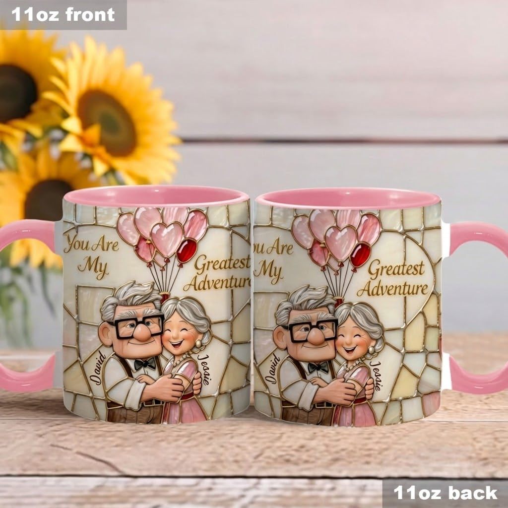 Personalized Accent Mug You Are My Greatest Adventure Gift for Couples