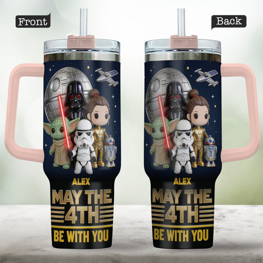 Personalized May The 4th Galaxy Tumbler Gift for Movie Fans