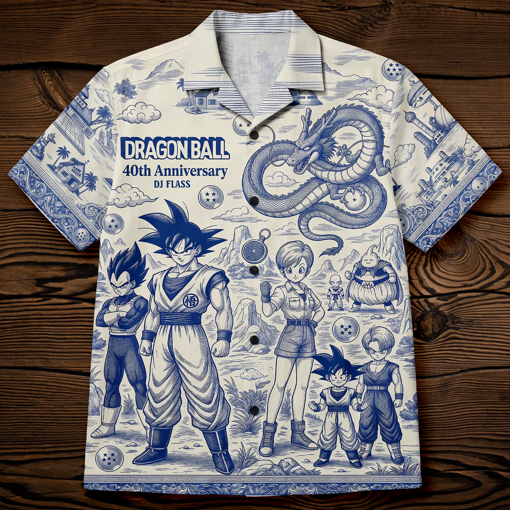 Personalized Dragon Ball 40th Anniversary Hawaiian Shirt Gift for Fans