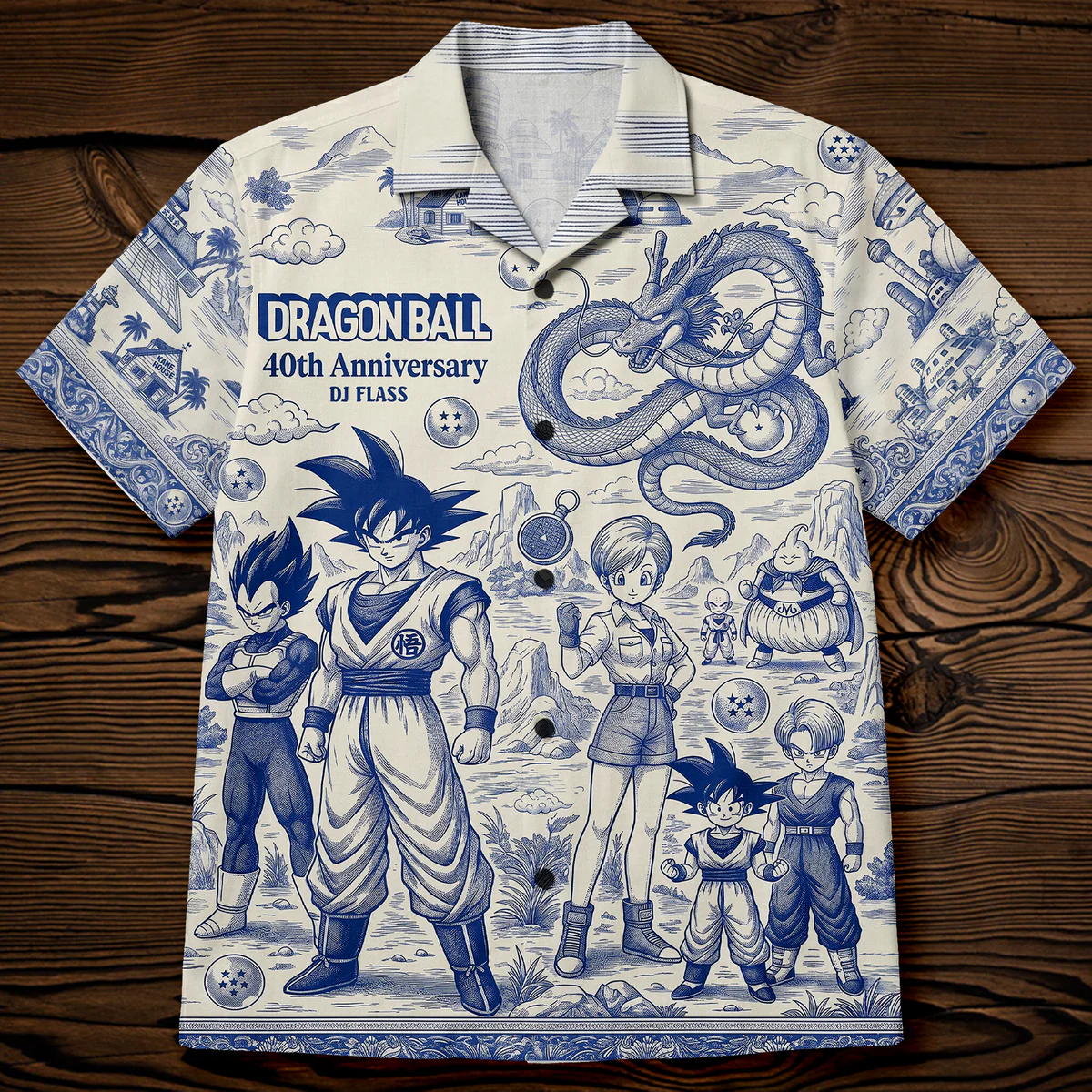 Personalized Dragon Ball 40th Anniversary Hawaiian Shirt Gift for Fans