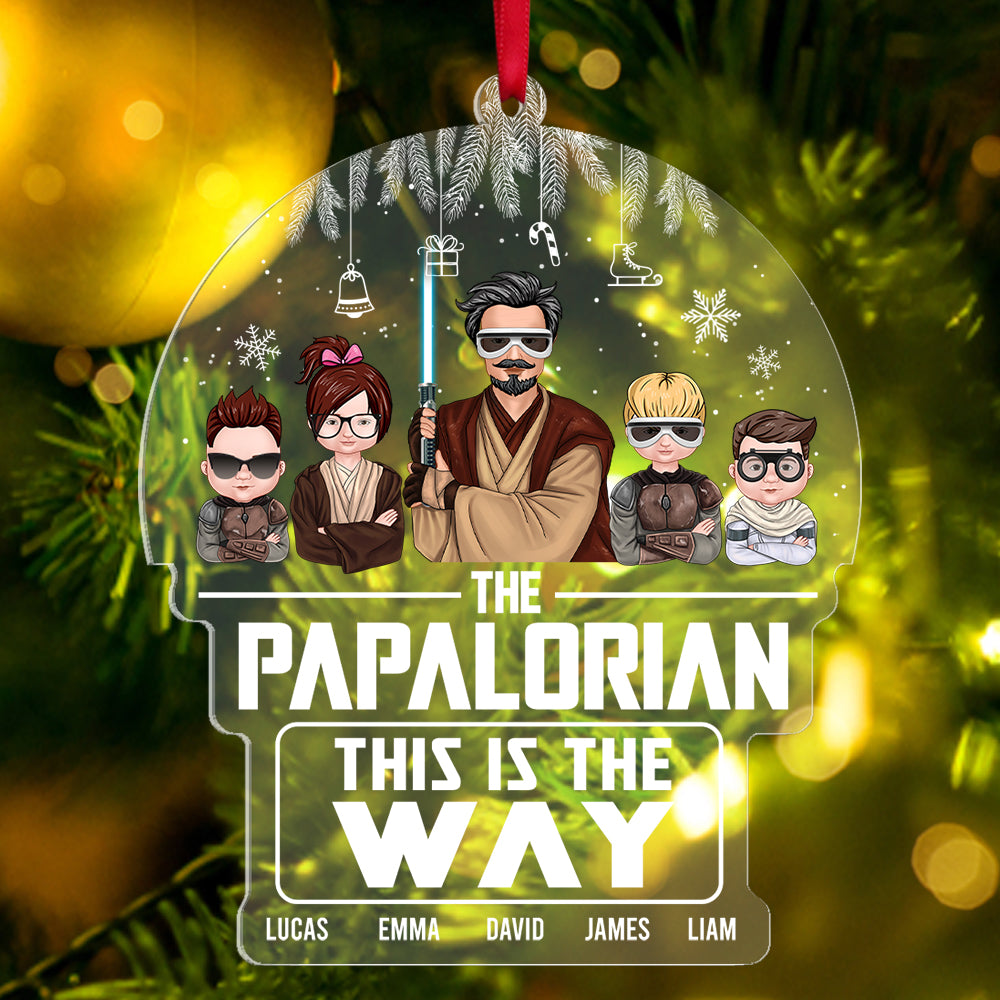 Personalized Star Wars Acrylic Ornament Custom Family Gift for Christmas
