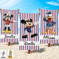 Personalized Beach Towel with Disney Characters for Kids - Vacation Gift Beach Towel GradoCreations