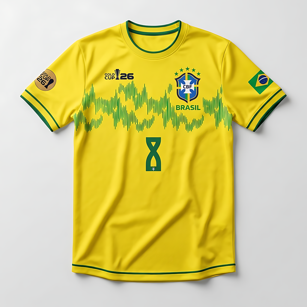 Personalized Soccer Jersey for Brazil Fans | Custom Name & Number Gift