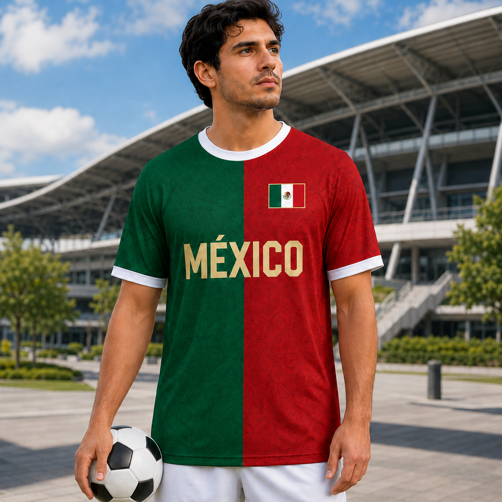Personalized Mexico Soccer Jersey Custom Name Gift for Sports Fans