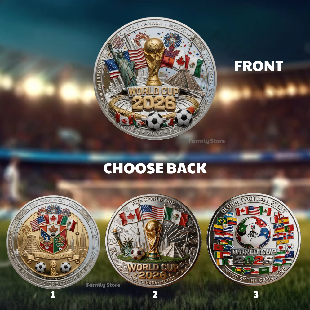 2026 World Cup Commemorative Coin Collectible Gift for Fans