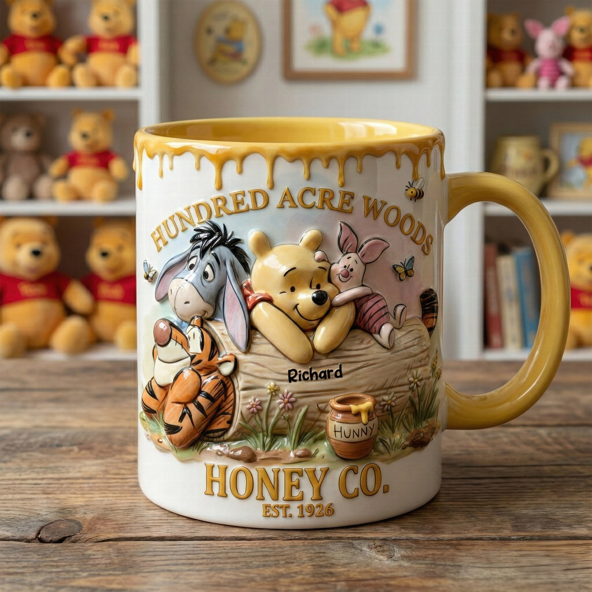 Personalized Accent Mug Honey Bear 100 Years Gift for Movie Fans