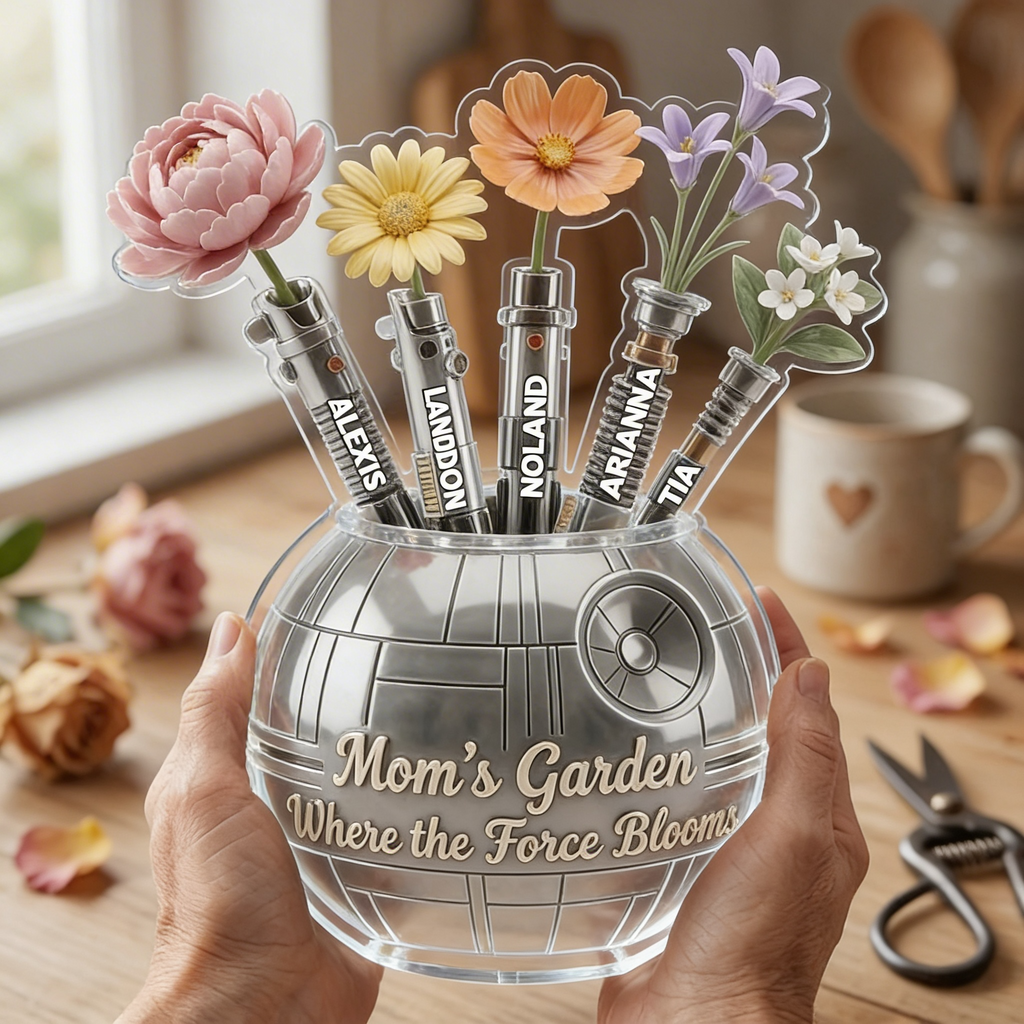 Personalized Acrylic Plaque for Mom with Floral Design Gift Acrylic Plaque GradoCreations