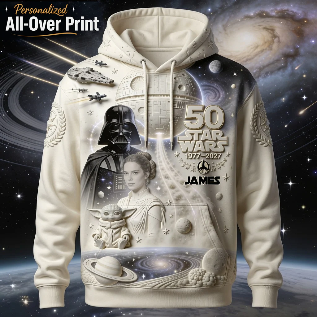 Personalized Star Wars All Over Shirt Custom Name Gift for Movie Fans AOP Shirt GradoCreations