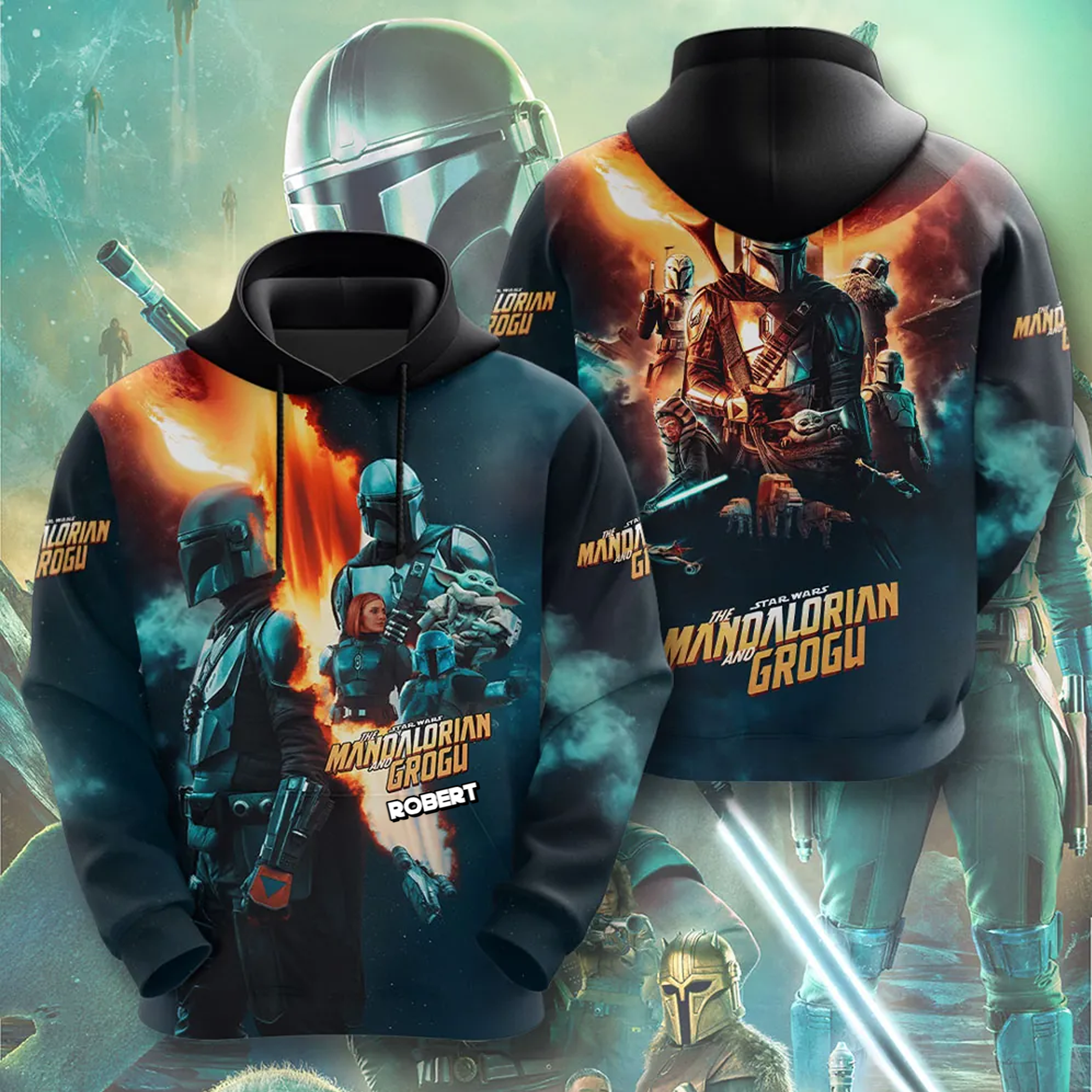 Personalized Star Wars AOP Shirt Custom Name Gift for Movie Fans