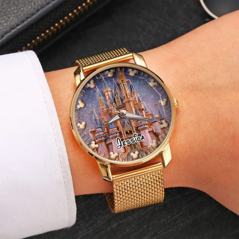 Personalized Women Hand Watch with Custom Strap Charms Gift for Her