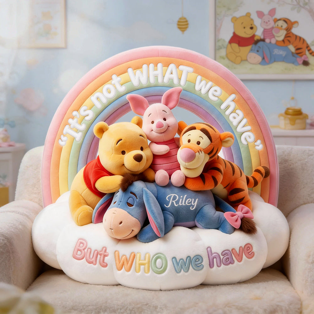 Personalized Winnie the Pooh Custom Shaped Pillow Gift for Kids