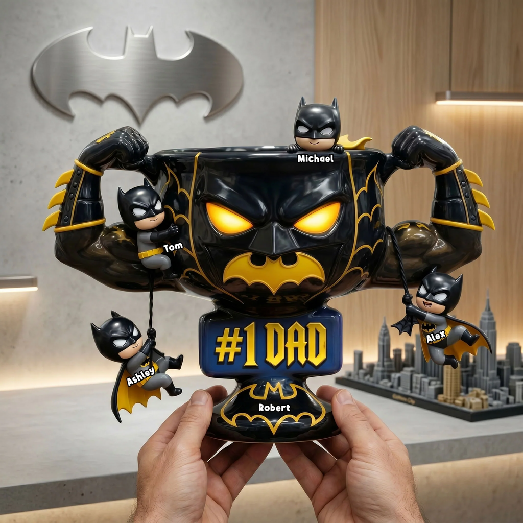 Personalized #1 Dad Acrylic Plaque Custom Name Gift