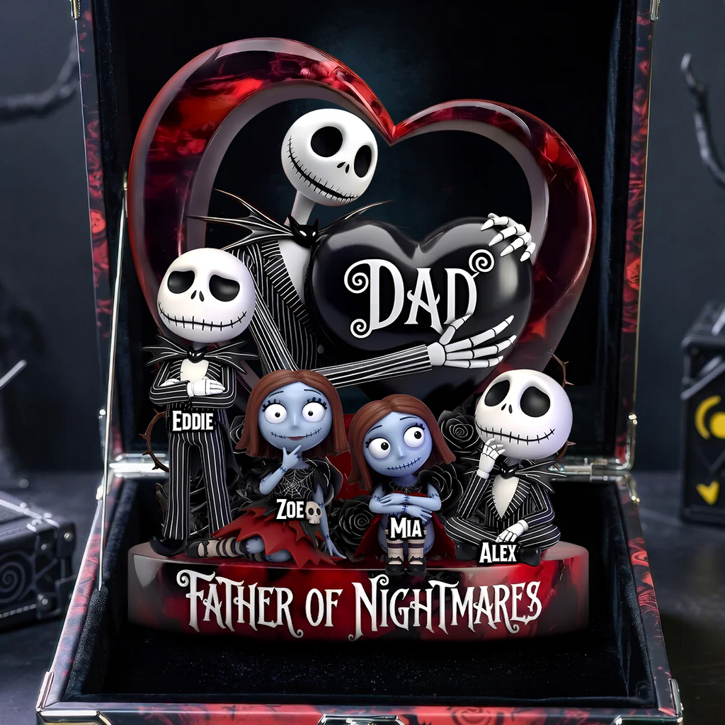 Personalized Acrylic Plaque Spooky Father of Nightmares Gift for Dad