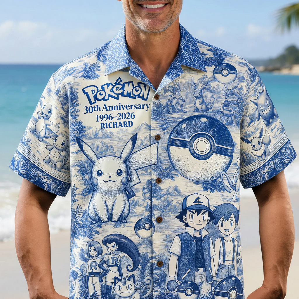 Personalized Hawaiian Shirt for Movie Fans | Anniversary Gift