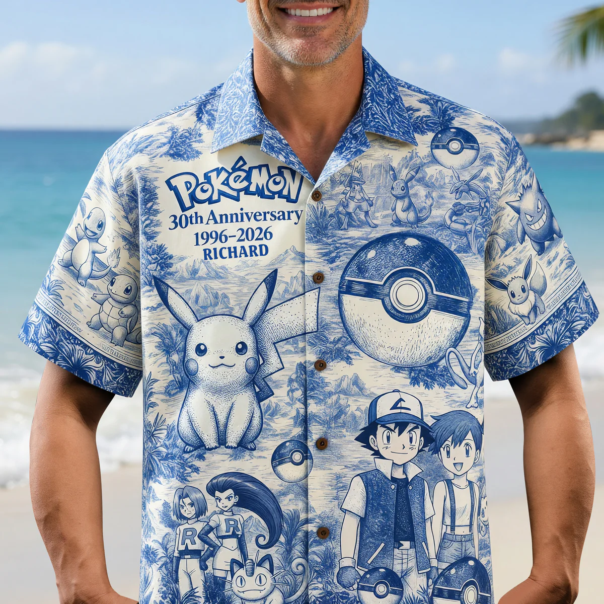 Personalized Hawaiian Shirt for Movie Fans | Anniversary Gift