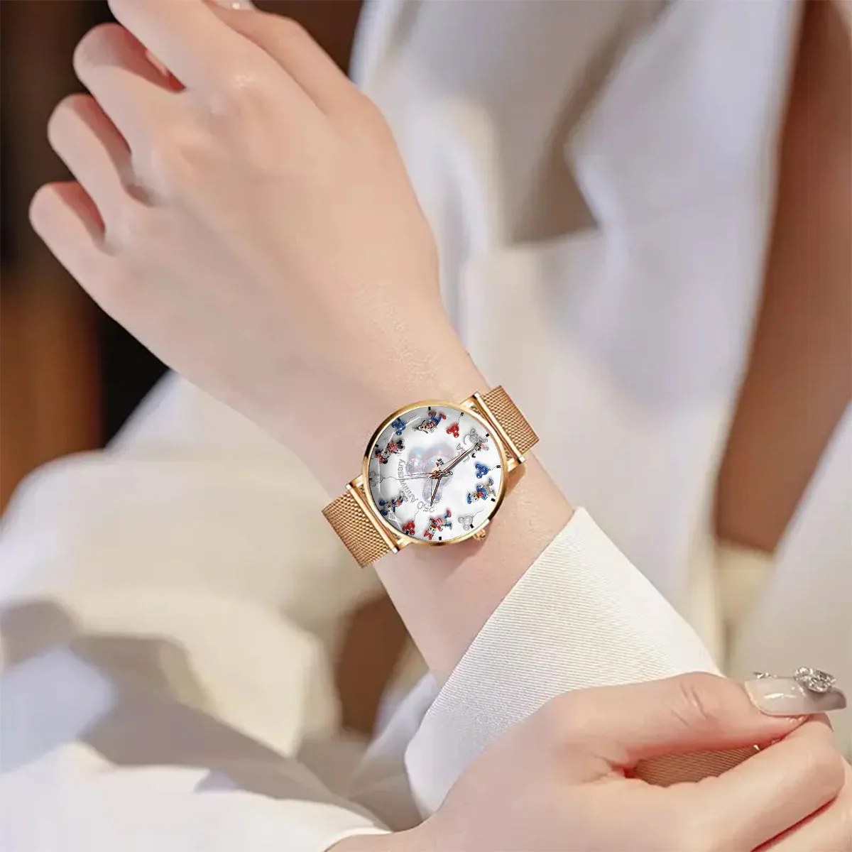 Personalized Women’s Hand Watch with Strap Charms for Movie Fans
